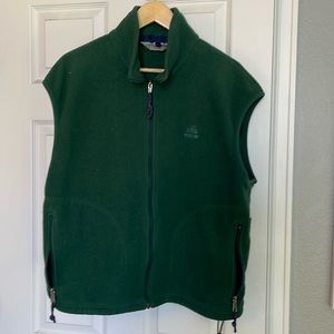 EMS Eastern Mountain Sports - dark green fleece vest